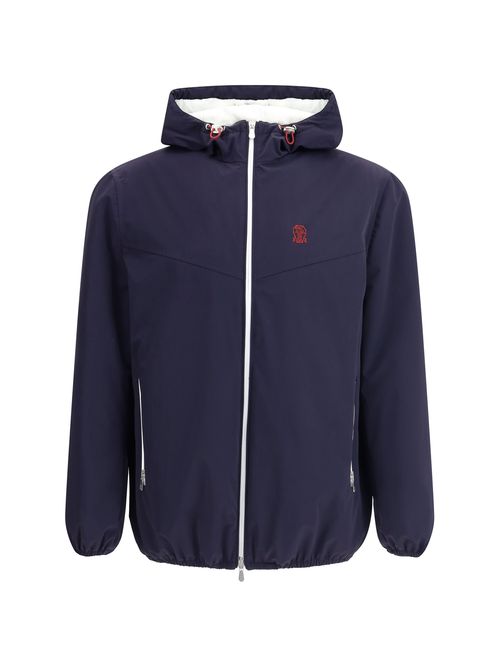 Waterproof Hooded Jacket — Navy