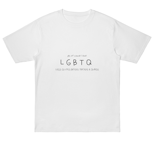 Gym Routine T-shirt in White - Extra Sma