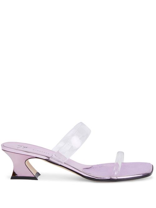 Aude Plexi 45mm sandals - Pink