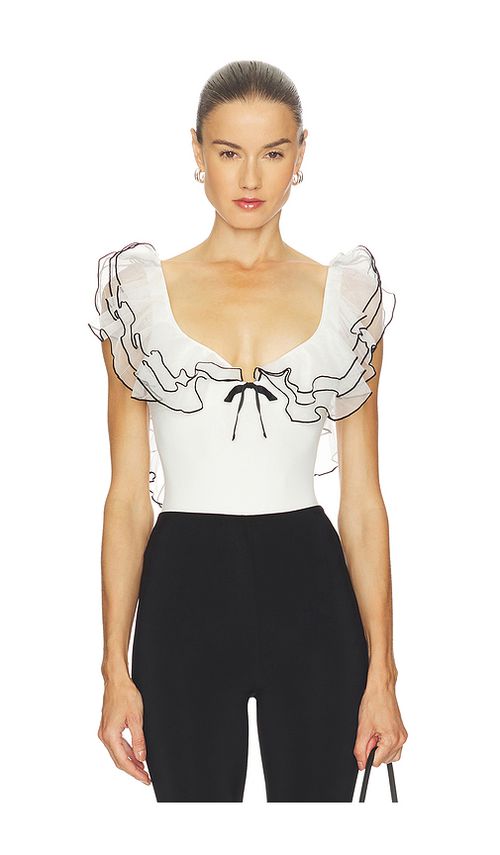 Free People Sugar Rush Bodysuit in Ivory. L also in