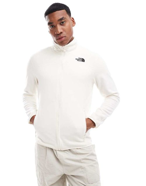100 glacier full zip in white dune
