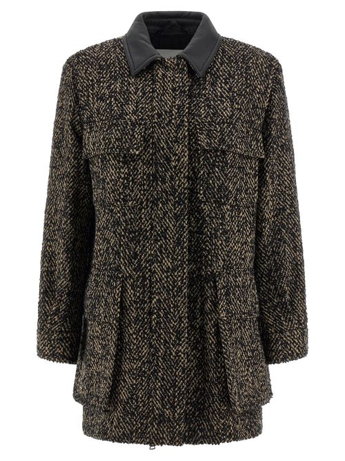 Virgin Wool Tweed Jacket — Multicolor