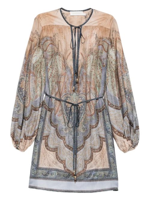 Wanderlust Mini Dress — Beige