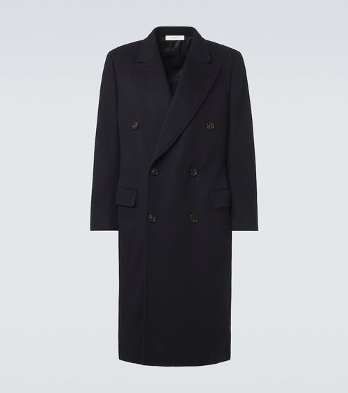 President double-breasted wool coat
