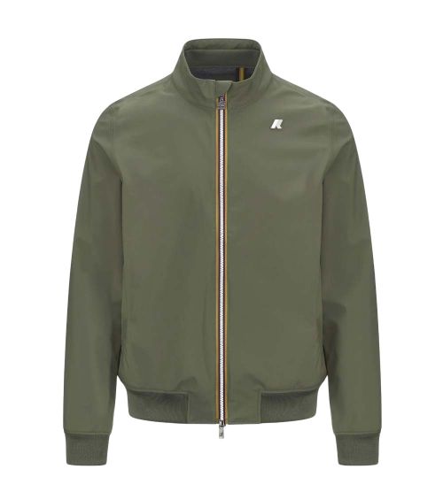 Green Mock Collar Jacket