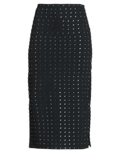 Woman Midi skirt Black Size L Polyamide, Elastane