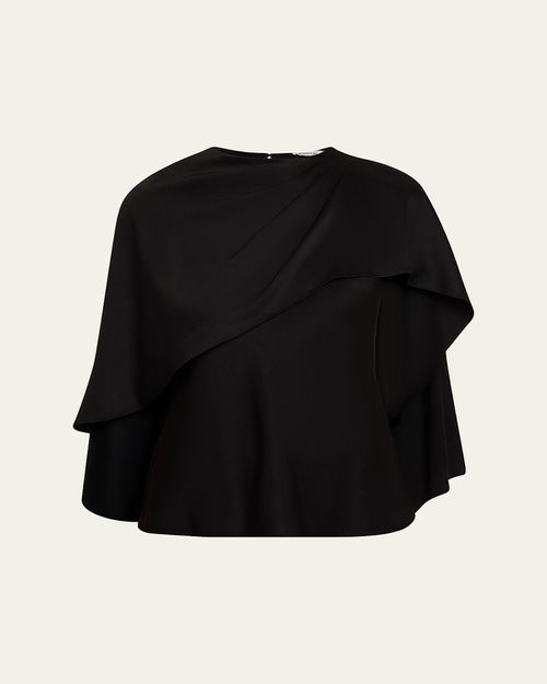 Eliora Satin Cape Top