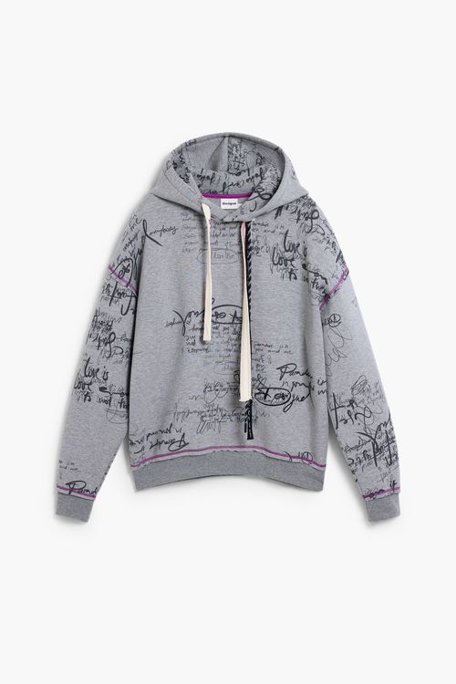 Hoodie with lettering