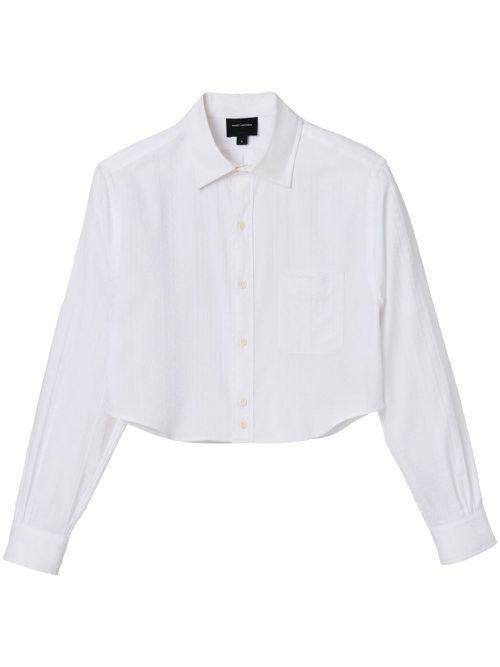 The Cropped Femme Shirt - White