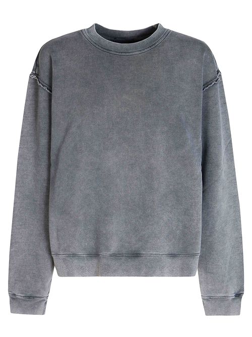 Women's Sweatshirt T-Shirt with Clean Crewneck Finish
