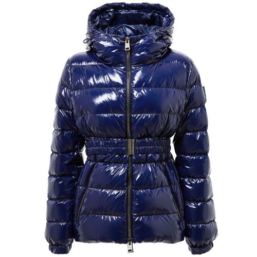 Padded Down with Removable Belt Down Jacket — Navy