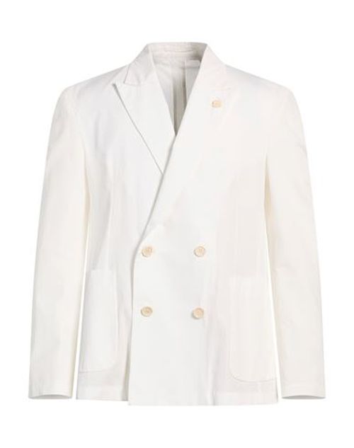 Man Blazer Ivory Size L Cotton