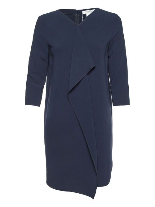 Pre-owned draped-detail dress - Blue