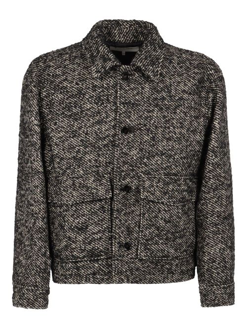 Mélange-effect jacket - Grey