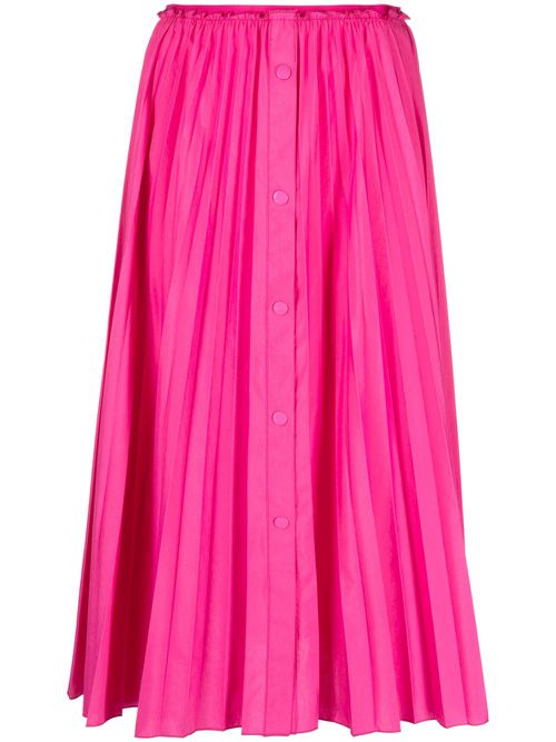 Pleated midi skirt - Pink