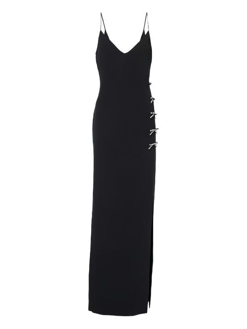 Elie Saab bow-embellished gown - Black
