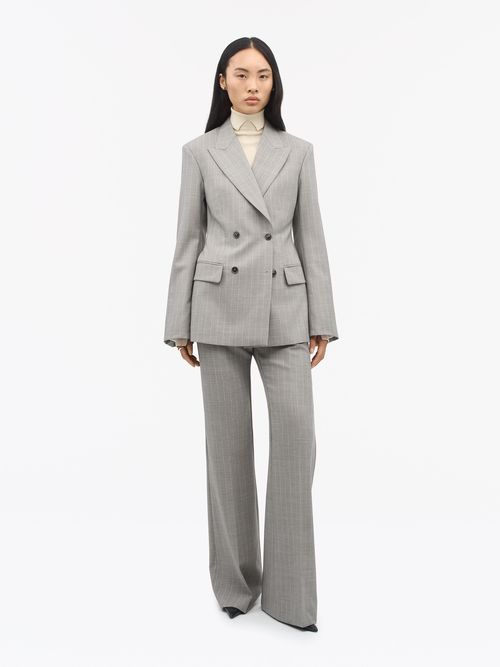 Elmi Tailored Wool Blazer by Tiger of Sweden, Grey, 36, Frauen
