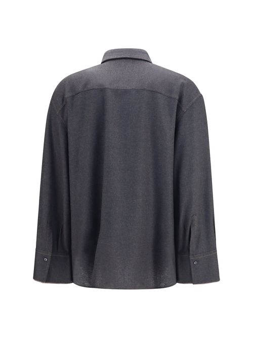 Virgin Wool Shirt — Gray