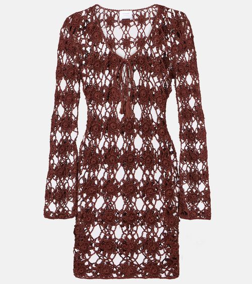 Crochet cotton minidress