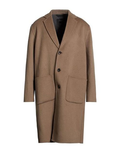 Paltò Man Coat Taupe Size 40 Polyamide, Cotton