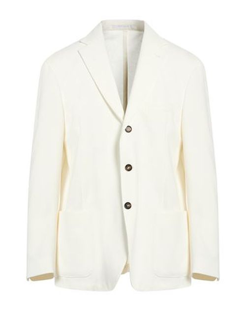 Man Blazer White Size 46 Cotton, Polyamide, Elastane