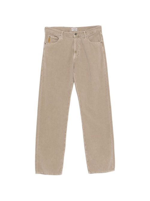 Cotton Corduroy Jeans — Beige