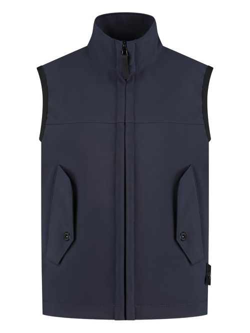 Compass-motif gilet - Blue