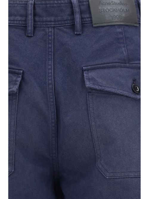 Organic Cotton Twill Trousers — Navy