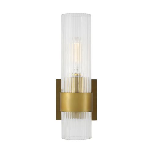 Visual Comfort Studio Geneva Bathroom Vanity Light in Burnished Brass by Chapman & Myer