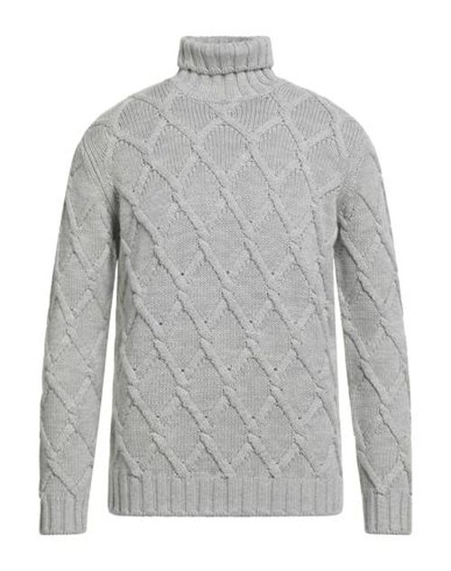 Man Turtleneck Light grey Size 42 Virgin Wool