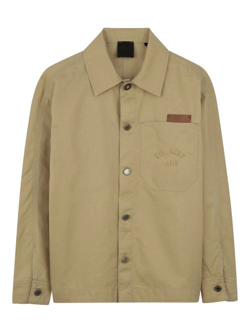 Mini Button Fastening Jacket with Chest Pocket for Boys
