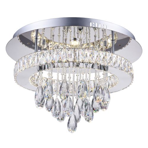 Stainless Steel LED Flush Mount from the Veil Collection