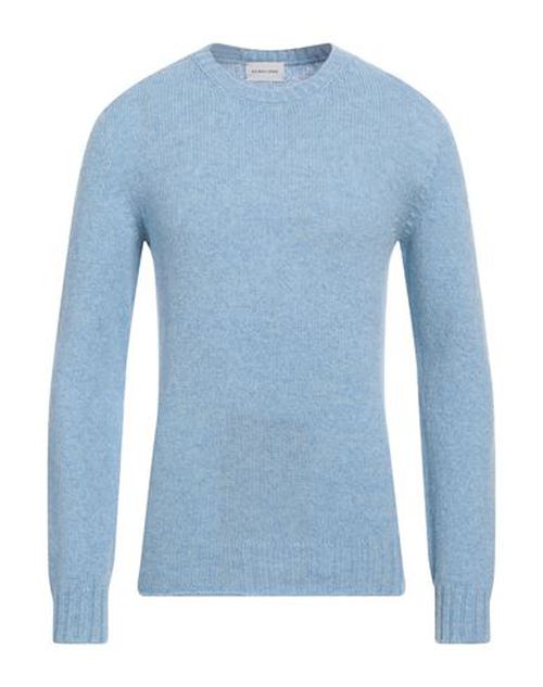 Man Sweater Sky blue Size XXL Merino Wool