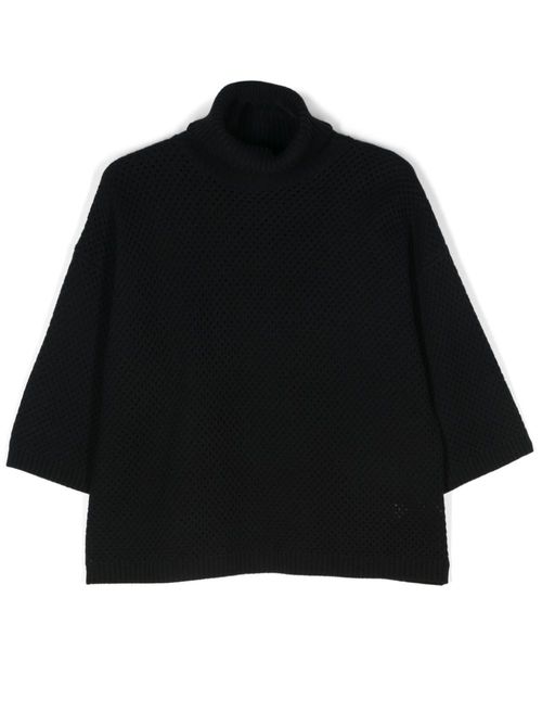 Monili-chain sweater - Black