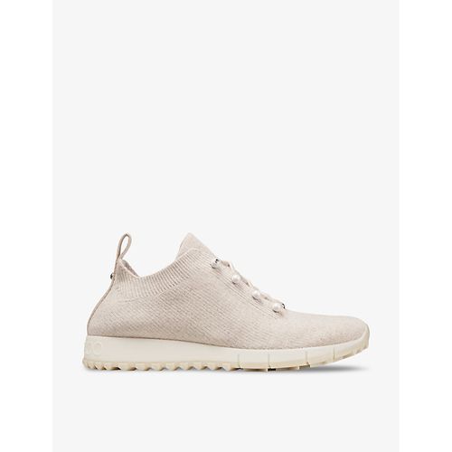 Womens X Bamboo Mix Veles Faux Pearl-embellished Low-top Knitted Trainers