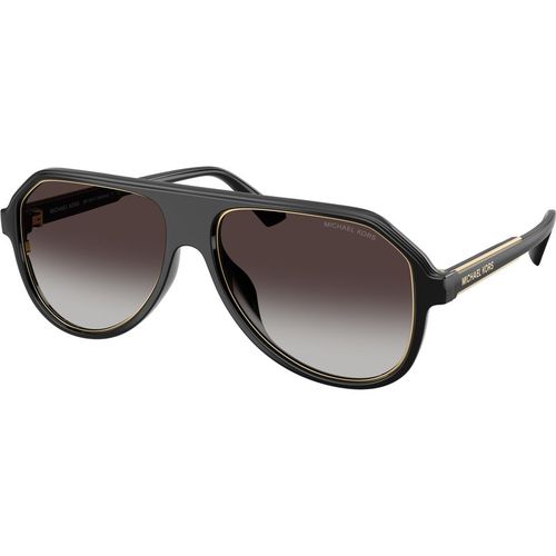 Michael Kors Man Michael Kors MK2281U MOLOKAI 30058G Zonnebrillen Geïnjecteerd Zwart Grijs Piloot Normaal Genuanceerd