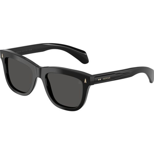 Moncler Mujer Moncler ME6023 BRONZZ 300187 Gafas de sol Acetato Negro Gris Pillow Norma