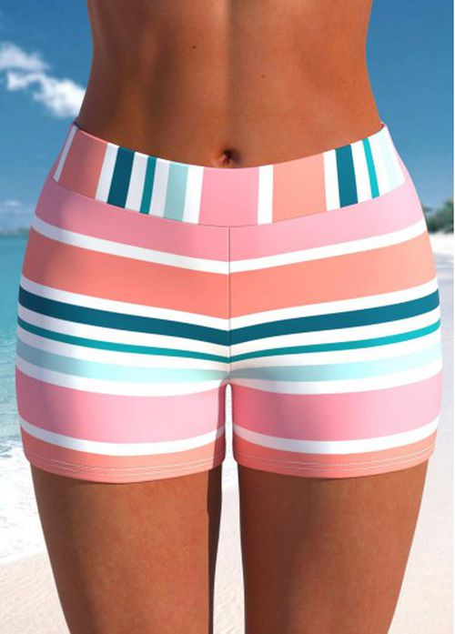 Modlily Plus Mid Waisted Swim Shorts - 3X