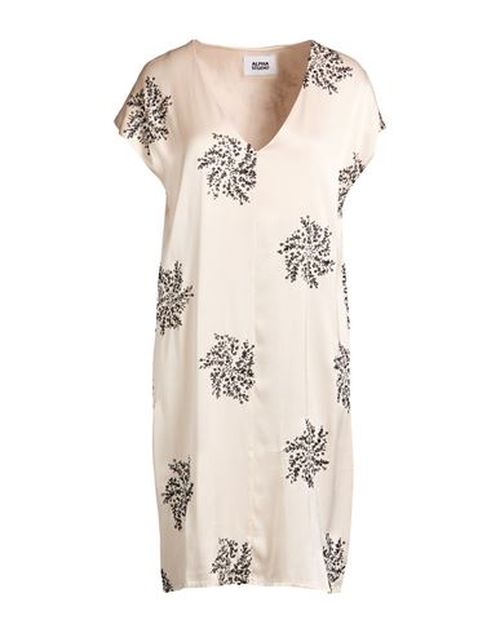 Woman Midi dress Cream Size 10 Viscose