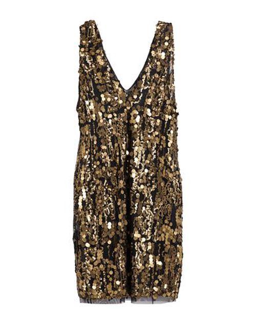 Woman Mini dress Bronze Size 10 Polyester