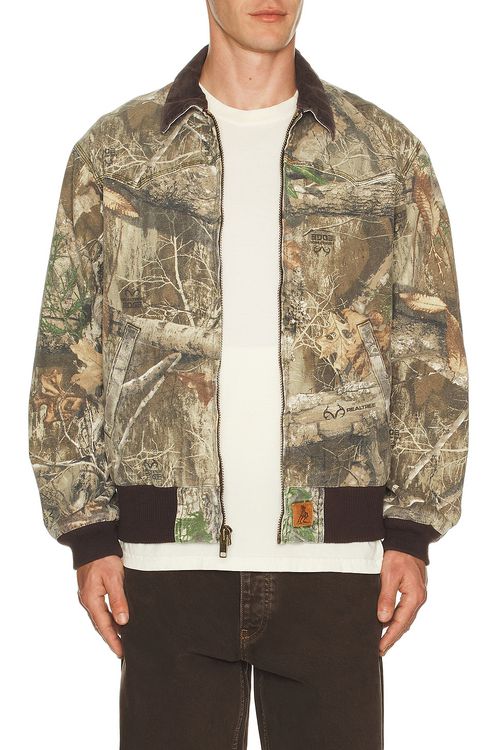 ONE OF THESE DAYS Camo Ranch Jacket in Brown