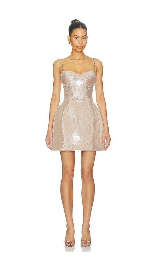 Nadine Merabi Leyton Dress in Champagne. 4/S also /SM