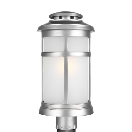Painted Brushed Steel One Light Post Lantern from the Newport Collection