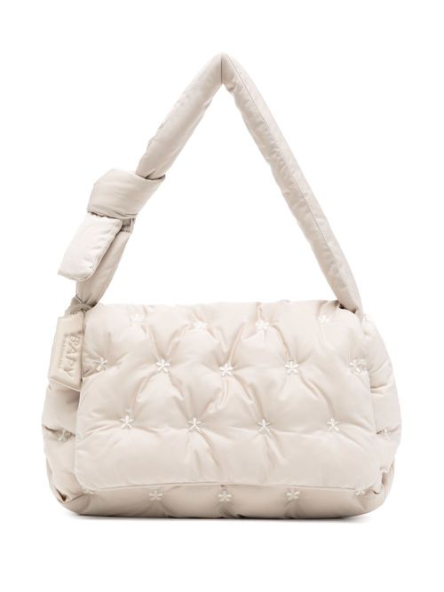 Puffer shoulder bag - Neutrals