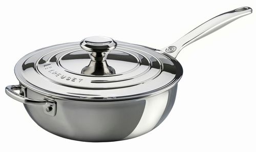3.5 Qt. Stainless Steel Saucier Pan With Lid