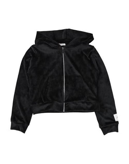 Kid Girl Sweatshirt Black Size 10 Polyester, Elastane
