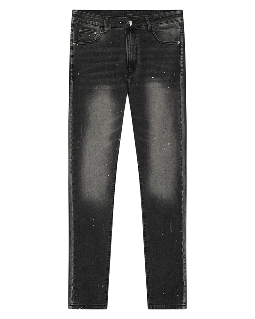 Magiri Ombre Slim Jeans in Black - Black
