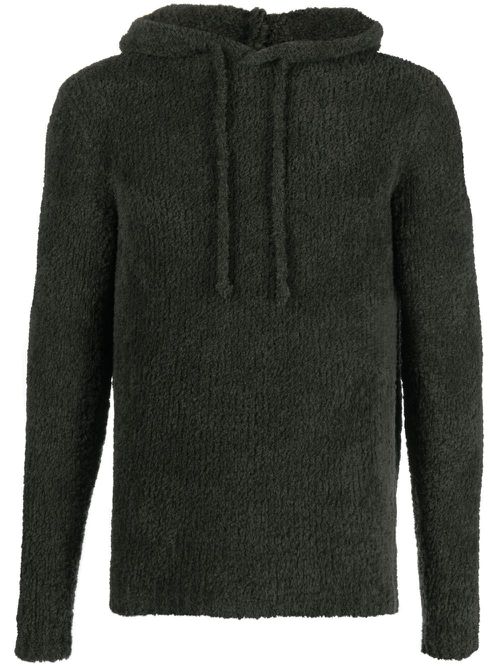 Sherpa-fleece pullover hoodie - Green