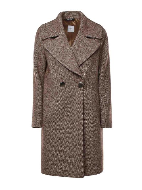 Peach Wool And Cashmere Coat