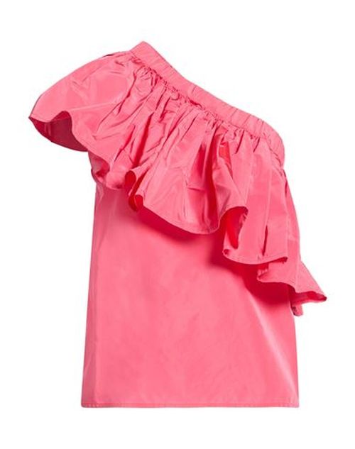 Woman Top Magenta Size 12 Acetate, Polyester